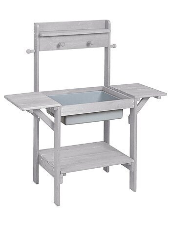 Table sable et eau en bois massif résistant 'Midi' ROBA