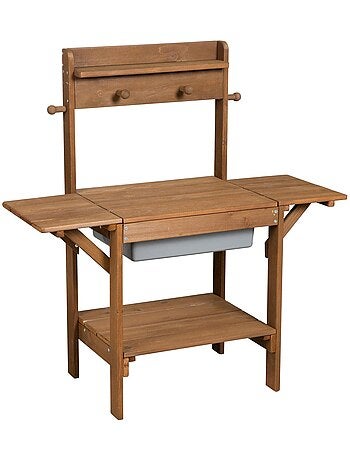 Table sable et eau en bois massif résistant 'Midi' ROBA