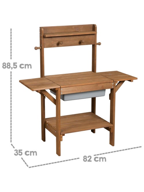 Table sable et eau en bois massif résistant 'Roba outdoor midi' - Kiabi