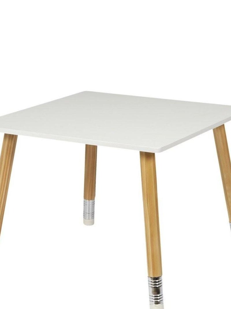 Table scandinave avec 2 chaises crayon pour enfant Blanc - Kiabi