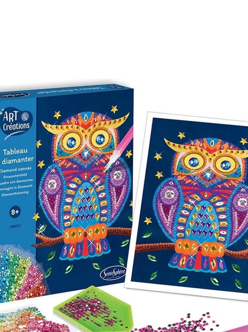 Tableau à diamanter - hibou N/A - Kiabi