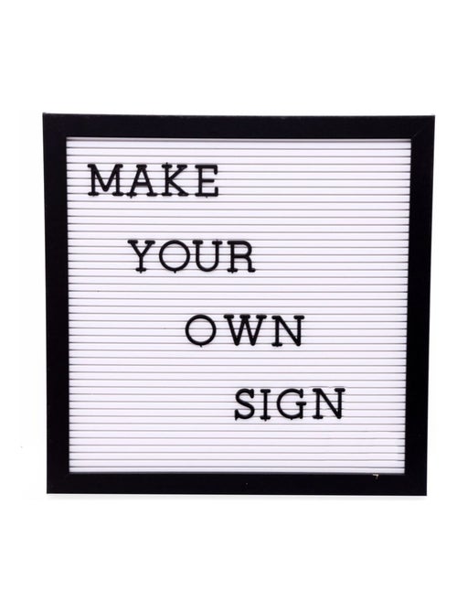 Tableau à messages personnalisés - 30 x 30 cm - Kiabi