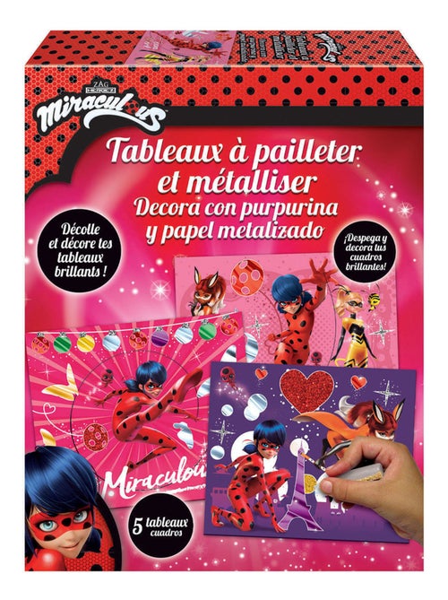 Tableau a pailleter metalliser Miraculous Ladybug - Kiabi