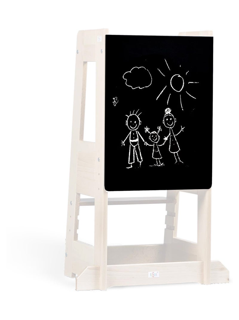 Tableau ardoise pour tour d'apprentissage Felix Tissi Noir - Kiabi