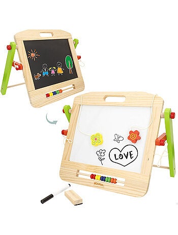 Tableau blanc 2 en 1 avec accessoires - woomax