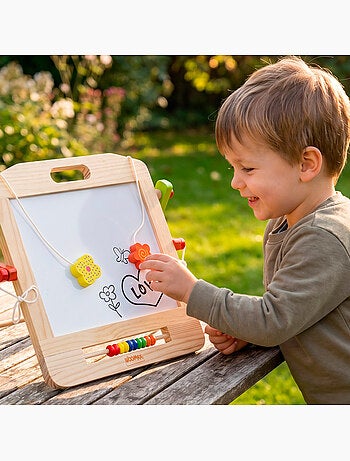 Tableau blanc 2 en 1 avec accessoires - woomax