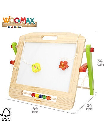 Tableau blanc 2 en 1 avec accessoires - woomax