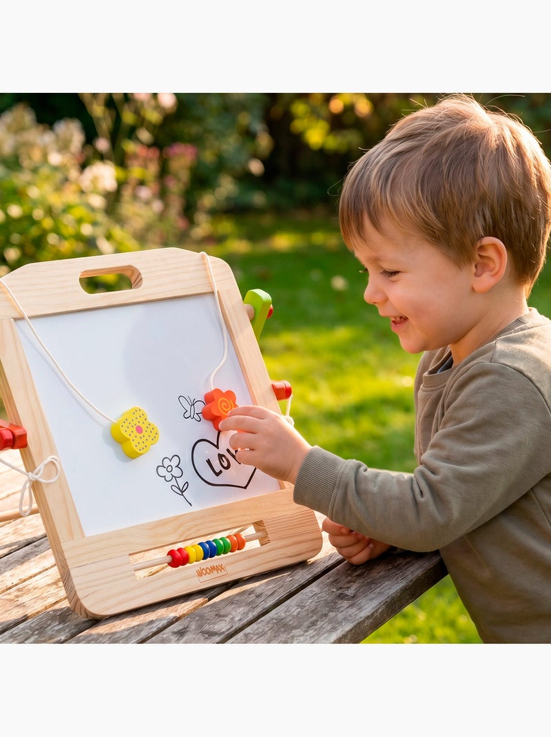 Tableau blanc 2 en 1 avec accessoires - woomax N/A - Kiabi