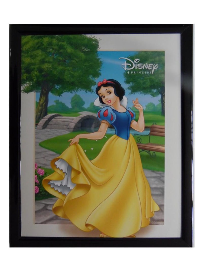 Tableau Blanche Neige 20 x 25 cm Disney cadre princesse Multicolore - Kiabi