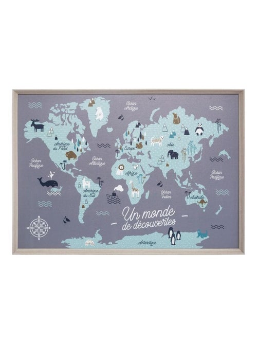 Tableau carte du monde enfant - Kiabi