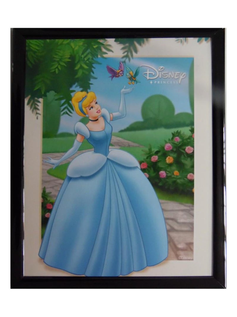 Tableau Cendrillon 20 x 25 cm Disney cadre princesse Multicolore - Kiabi