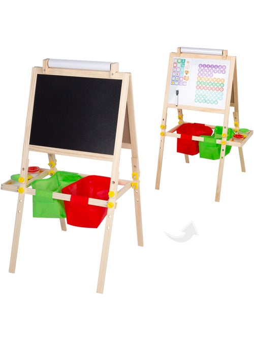 Tableau chevalet blanc 3 en 1 WOOMAX - Kiabi