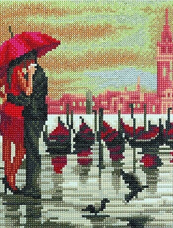 Tableau Crystal Art à diamanter - Venise - 30 x 30 - Crystal Art