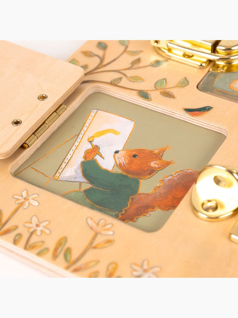 Tableau d'activités avec loquets Beige - Kiabi
