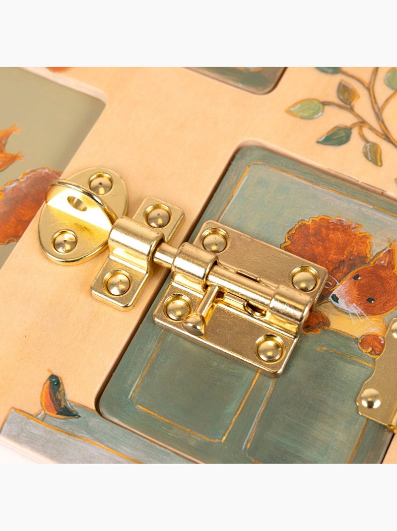 Tableau d'activités avec loquets Beige - Kiabi