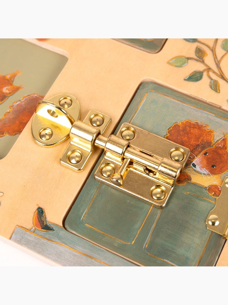 Tableau d'activités avec loquets Beige - Kiabi