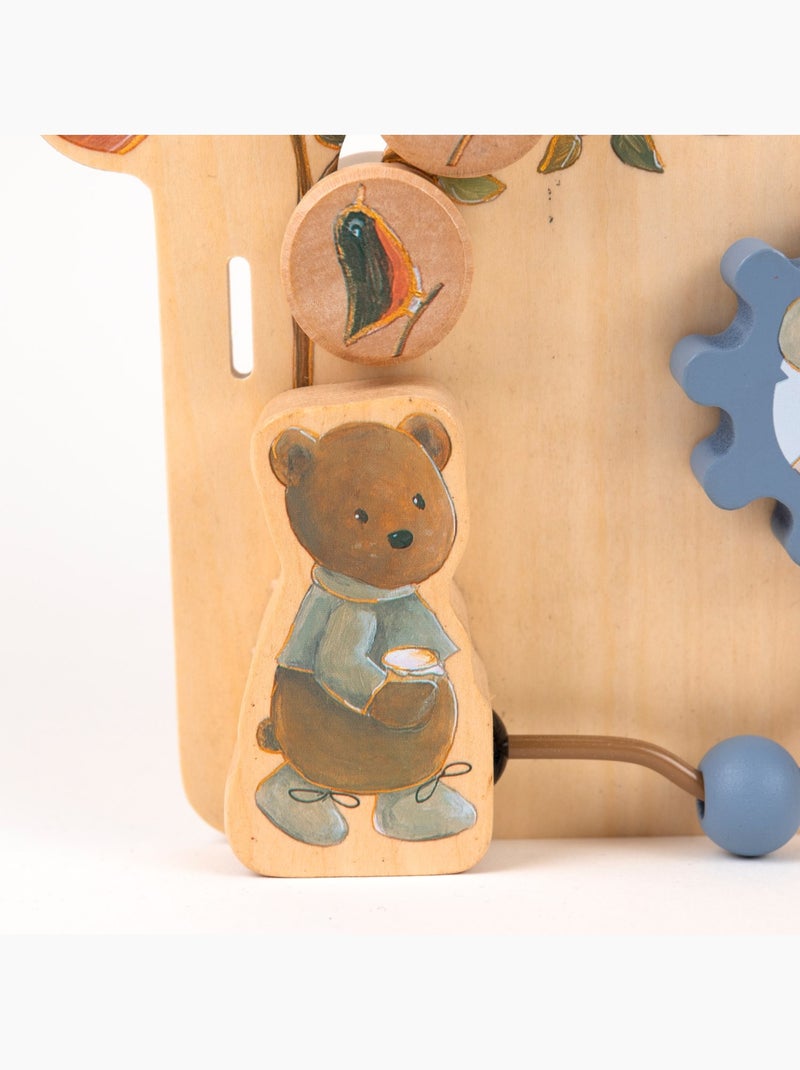 Tableau d'activités en bois bébé Beige - Kiabi