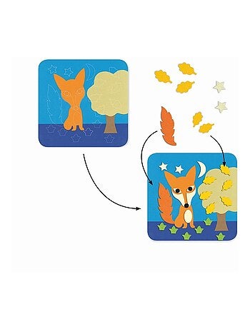 Tableau de feutrine douce nature