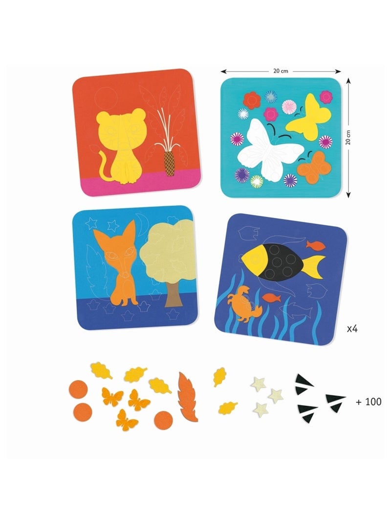 Tableau de feutrine douce nature N/A - Kiabi