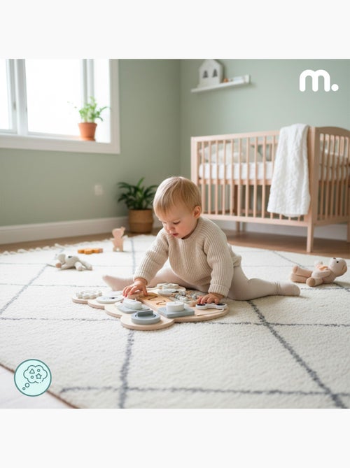 Tableau de manipulation bois ourson montessori teddy board mamabrum - Kiabi Tableau de manipulation bois ourson montessori teddy board mamabrum - Kiabi