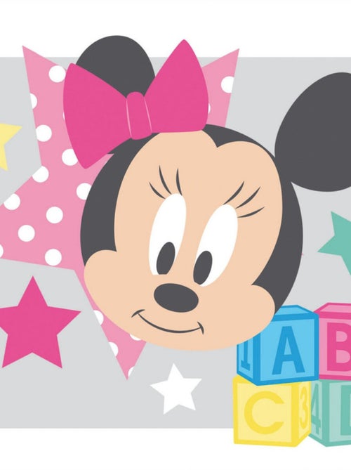 Tableau Disney - la tête de Minnie - 35 cm x 35 cm - Kiabi