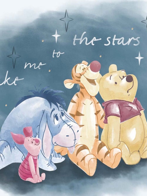 Tableau Disney - Winnie l'ourson - take me to the stars - 35 cm x 35 cm - Kiabi
