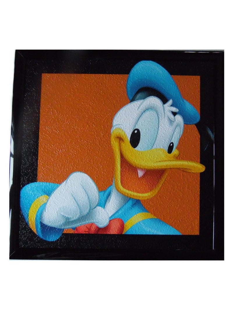 Tableau Donald Disney Mickey cadre 23 x 23 cm Multicolore - Kiabi