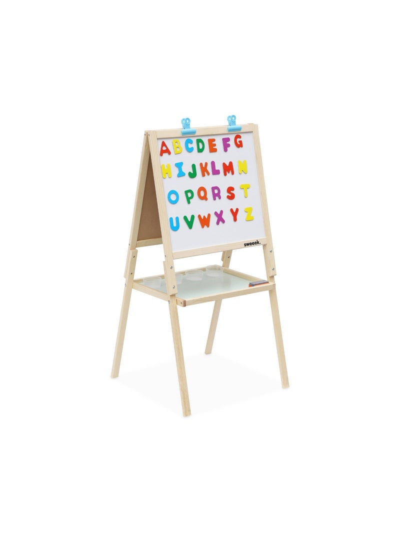 Tableau double face en bois pour enfant Kiddo N/A - Kiabi