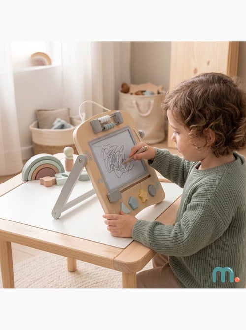 Tableau éducatif en bois 2 en 1 magnétique double face mamabrum dès 3 ans - Kiabi Tableau éducatif en bois 2 en 1 magnétique double face mamabrum dès 3 ans - Kiabi