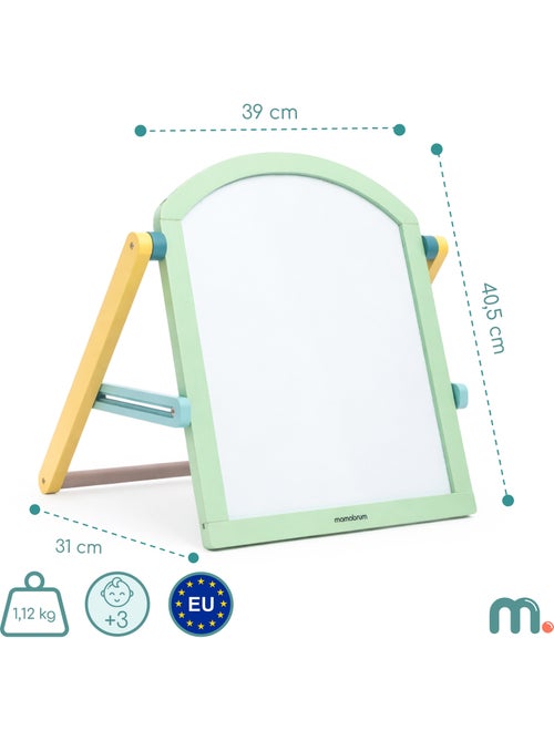 Tableau éducatif en bois double face magnétique et craie mamabrum dès 3 ans - Kiabi Tableau éducatif en bois double face magnétique et craie mamabrum dès 3 ans - Kiabi