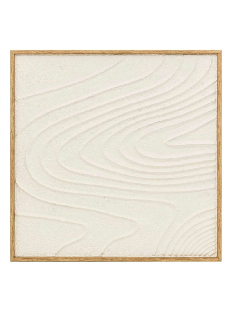 Tableau en relief VAGUES Blanc - Kiabi