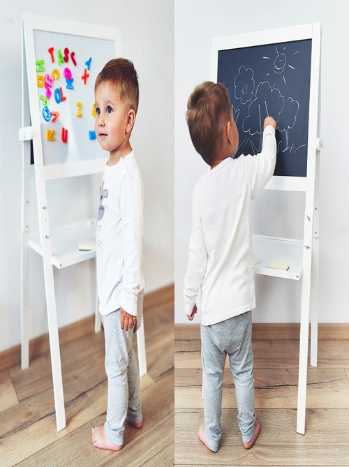 Tableau enfant double face magnétique et craie Mamabrum - Kiabi