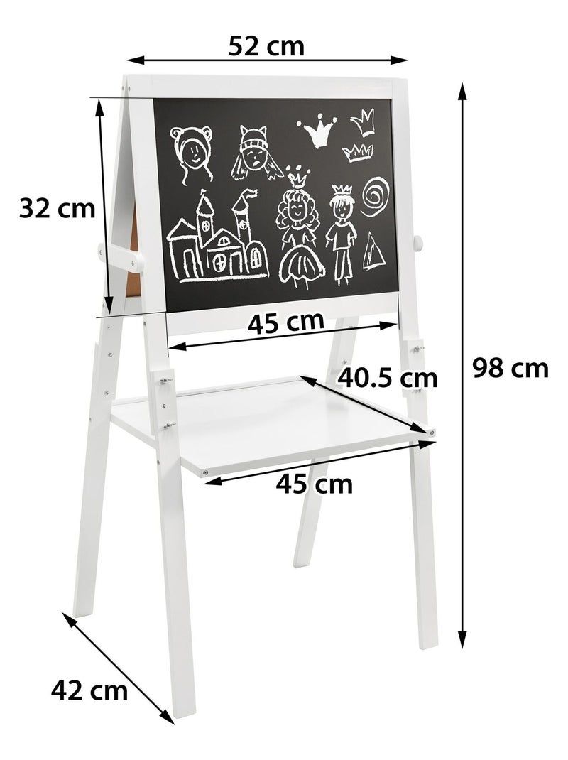 Tableau enfant double face magnétique et craie Mamabrum N/A - Kiabi
