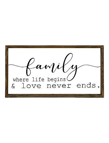 Tableau Family en bois