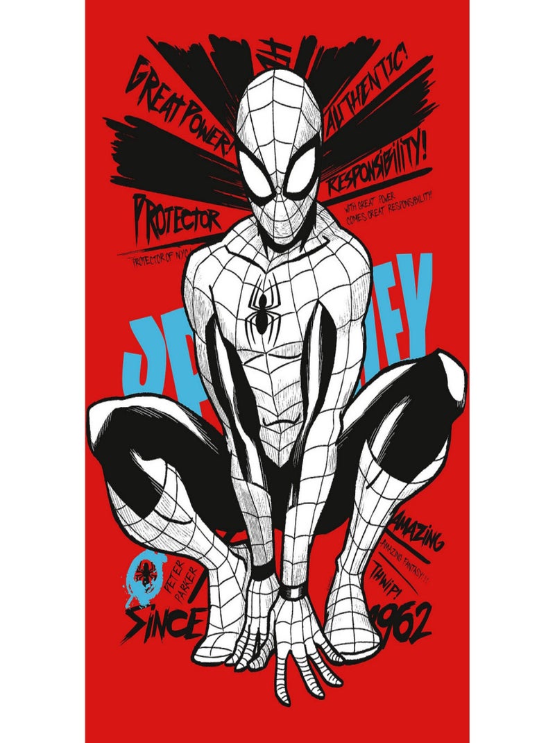 Tableau intissé - Spider Man Protecteur De New York City Multicolore - Kiabi