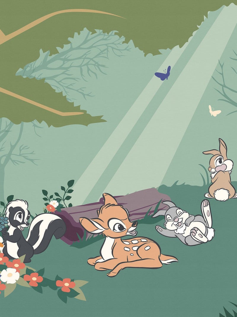 Tableau intissé Bambi - Life in the Forest Multicolore - Kiabi