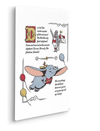 Tableau intissé Dumbo the Flying Elephant