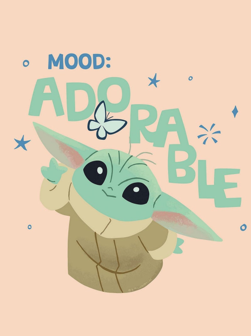 Tableau intissé Le Mandalorien - Petit Grogu Adorable Multicolore - Kiabi