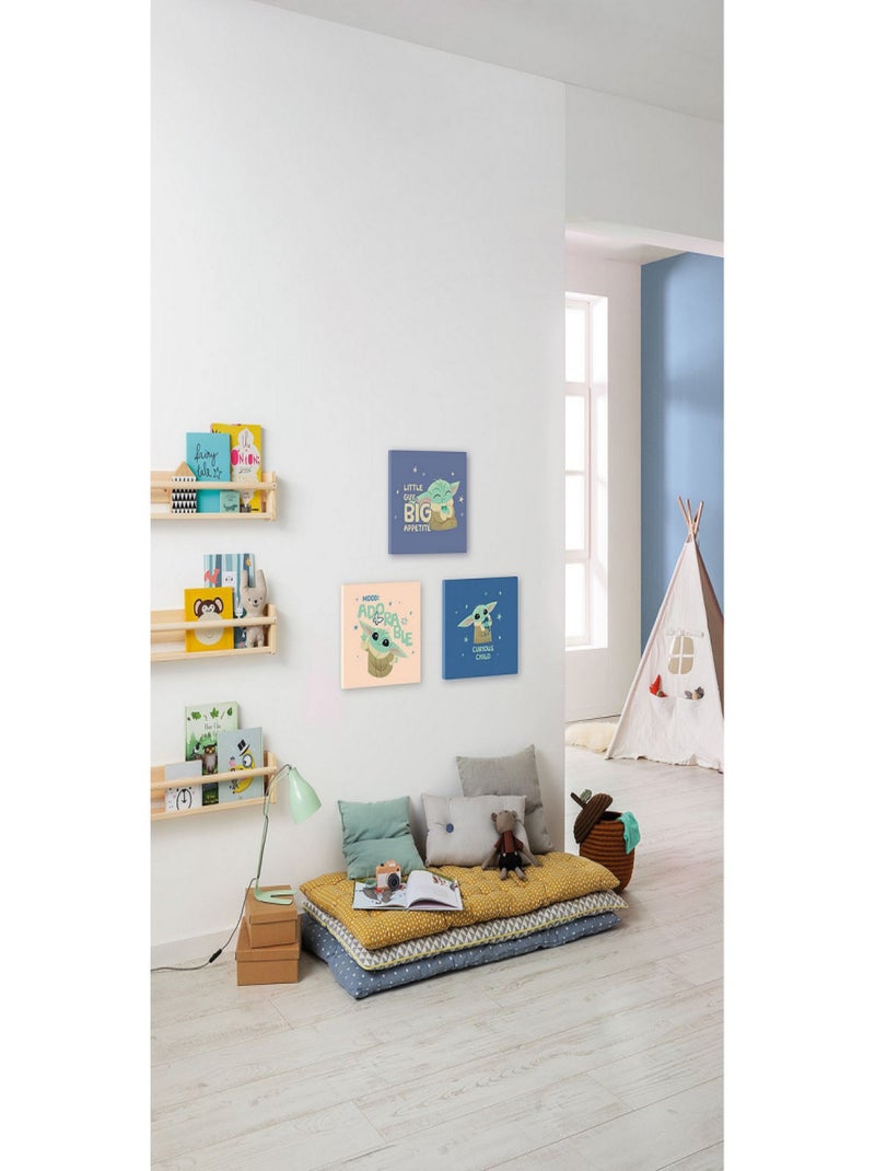 Tableau intissé Le Mandalorien - Petit Grogu Adorable Multicolore - Kiabi