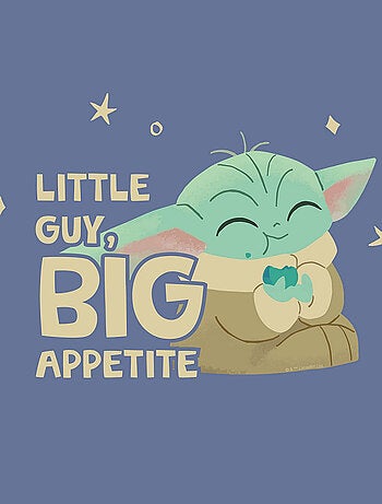 Tableau intissé Le Mandolorien - Petit Grogu Qui Mange