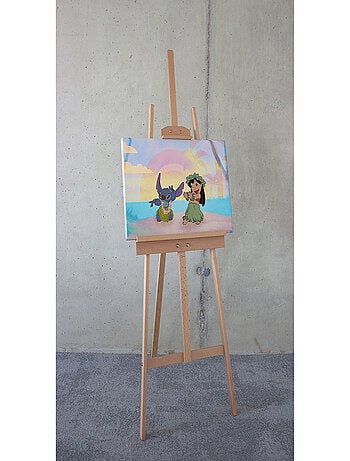 Tableau intissé Lilo et Stitch dansent