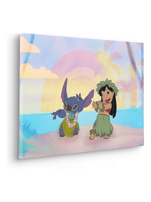 Tableau intissé Lilo et Stitch dansent - Kiabi