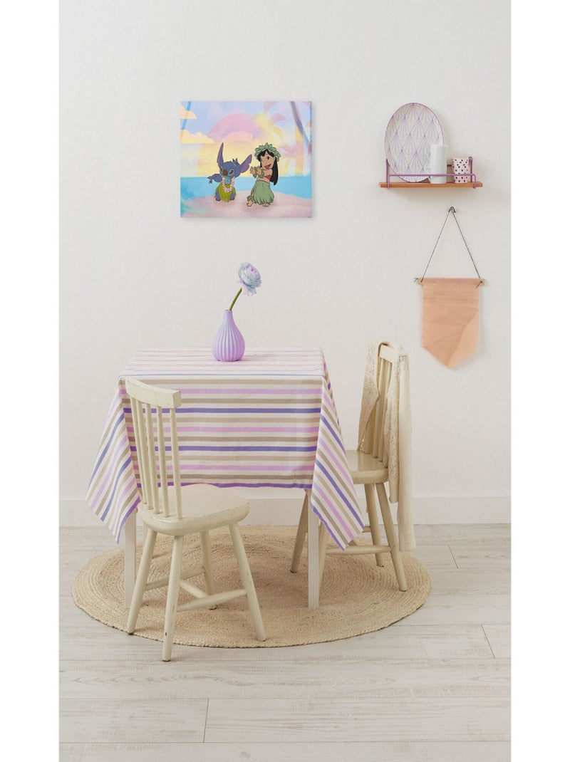 Tableau intissé Lilo et Stitch dansent Multicolore - Kiabi