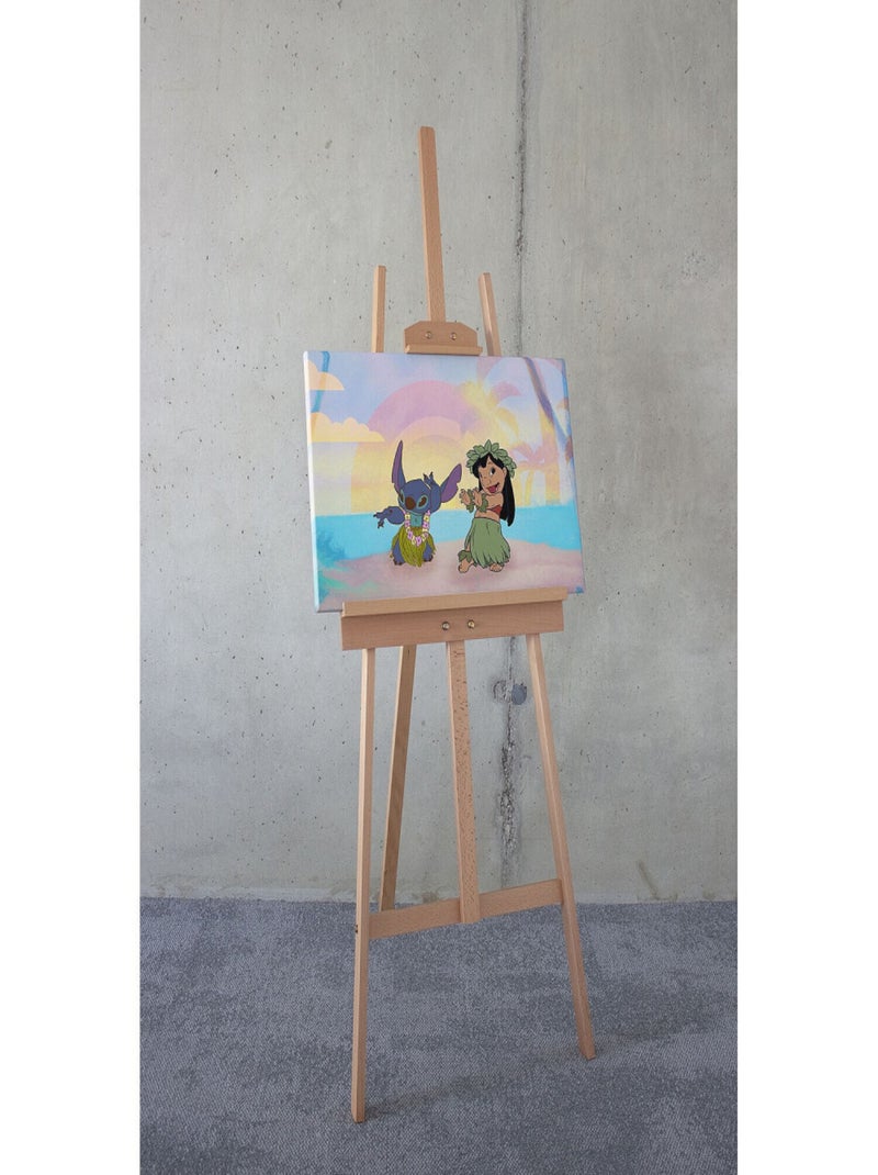Tableau intissé Lilo et Stitch dansent Multicolore - Kiabi