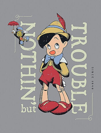 Tableau intissé Pinocchio Timide