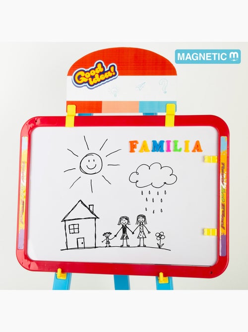 Tableau magnétique double face avec chevalet réglable et accessoires colorbaby good idea! - Kiabi Tableau magnétique double face avec chevalet réglable et accessoires colorbaby good idea! - Kiabi