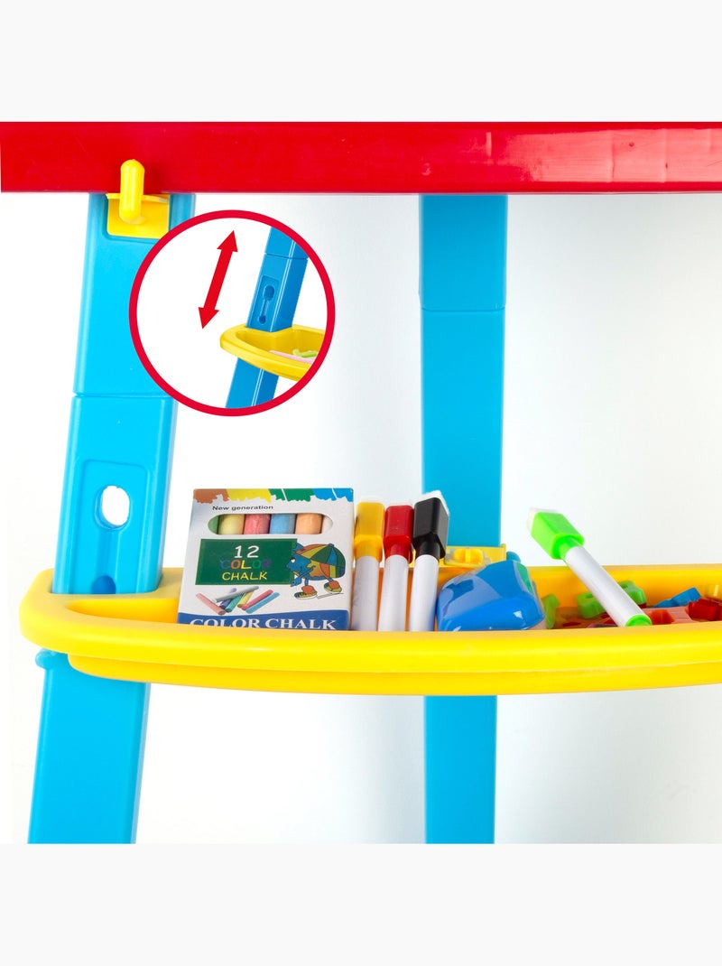 Tableau magnétique double face avec chevalet réglable et accessoires colorbaby good idea! N/A - Kiabi