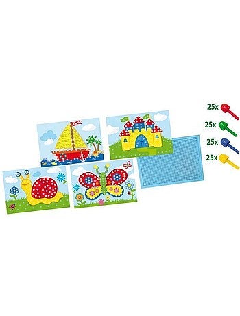 Tableau mosaïque avec cartes