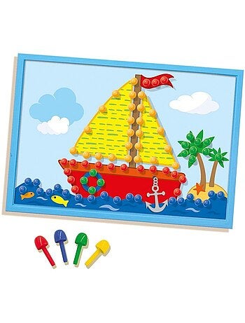 Tableau mosaïque avec cartes