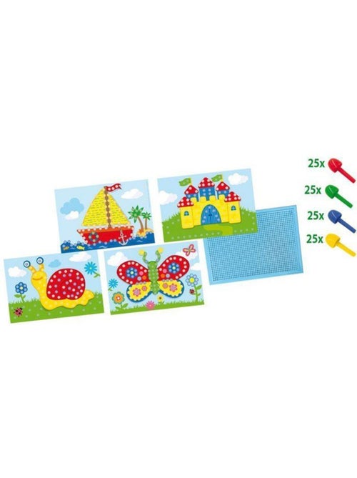 Tableau mosaïque avec cartes - Kiabi